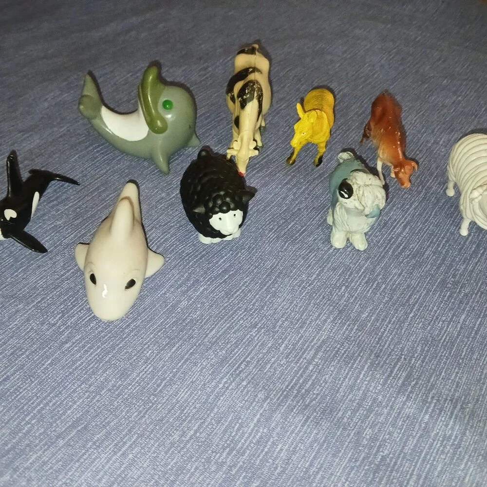 Ocean & Farm animals x 9 used